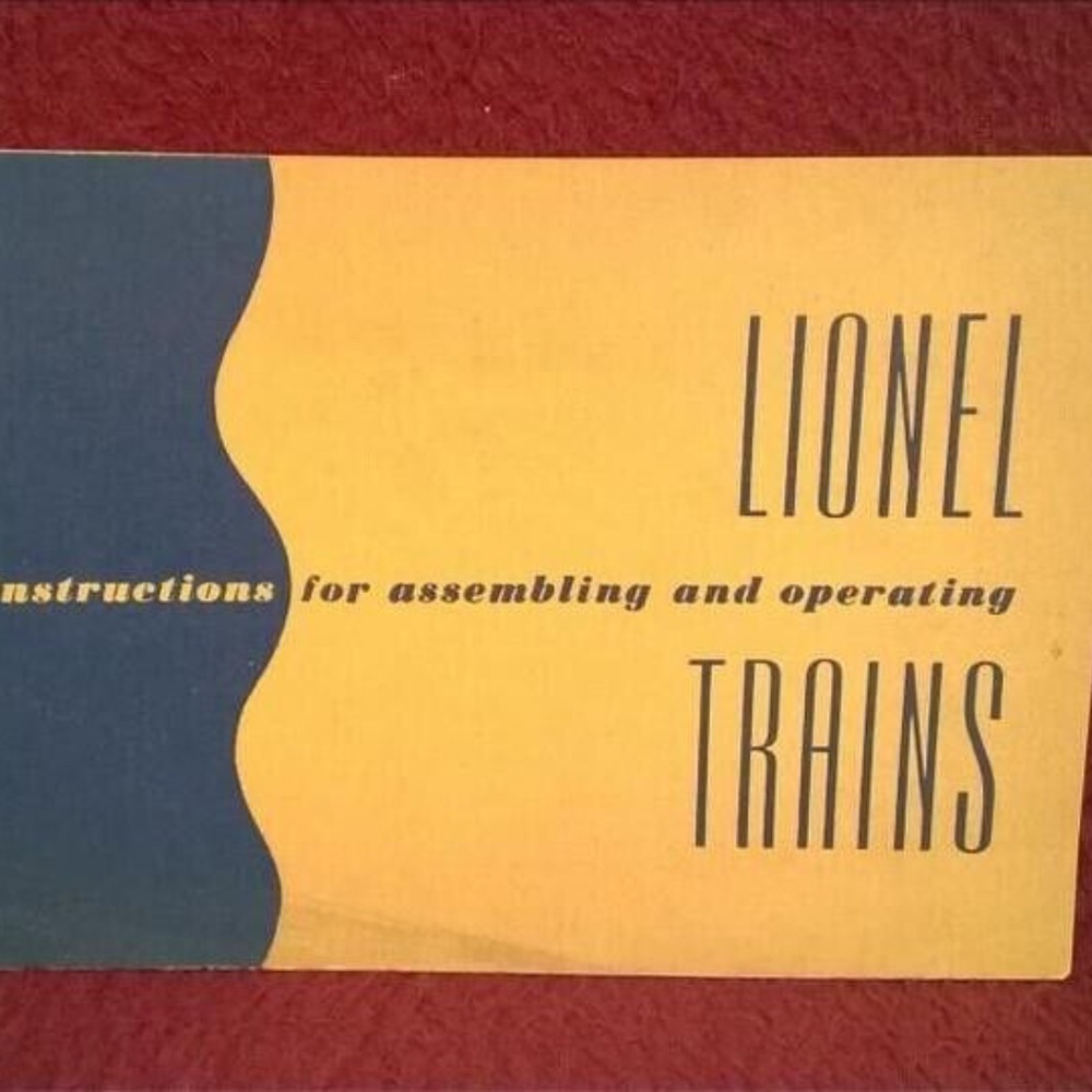 Lionel Post War 1952 Complete Operating Instructions Booklet